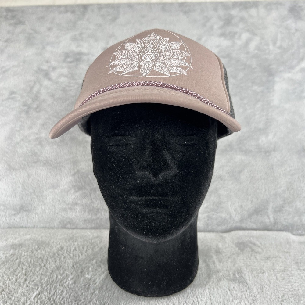 O'Neill Zen Life Lotus Trucker Hat Bronze Snapback Surf Mesh Boho Baseball Cap